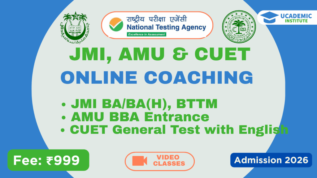 JMI AMU BA BA(H) BTTM Coaching 2026
